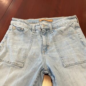 Light Blue Joe's Jeans the Callie High-rise Utility Cropped